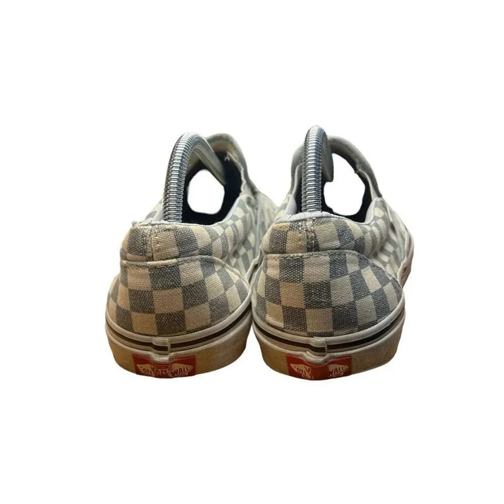 Vans Baby Blue/True White Checkerboard Slip-On‎ Sneaker - Men's 9 / Women's 10.5
